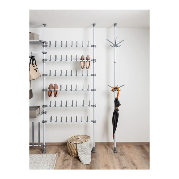 Fehér fém teleszkópos cipőtartó állvány Herkules – Wenko-image-4