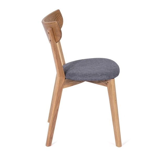 Tölgyfa étkezőszék szürke ülőrésszel Arch - Bonami Selection-image-1