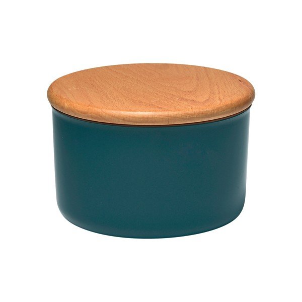 Olajzöld tárolódoboz fa tetővel, 0,5 l - Emile Henry