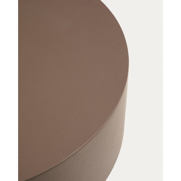 Beton kerek kerti dohányzóasztal ø 60 cm Garbet – Kave Home-image-3