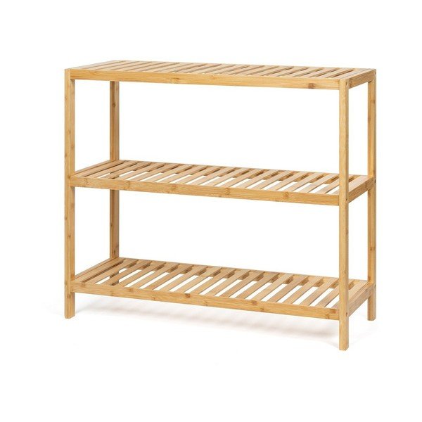 Natúr színű bambusz fürdőszobai polcos állvány 69x60 cm Skaren – Bonami Essentials
