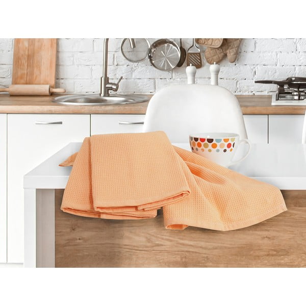 Pamut konyharuha szett 3 db-os 40x60 cm Wafle – B.E.S.-image-2