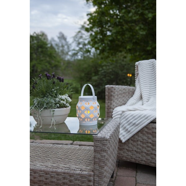 Flame Lantern fehér lámpás, magasság 16 cm - Star Trading-image-2