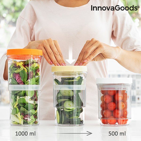 3 db élelmiszertároló doboz - InnovaGoods-image-2