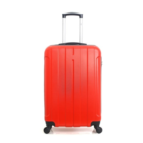 Fogo piros gurulós bőrönd, 36 l - Hero