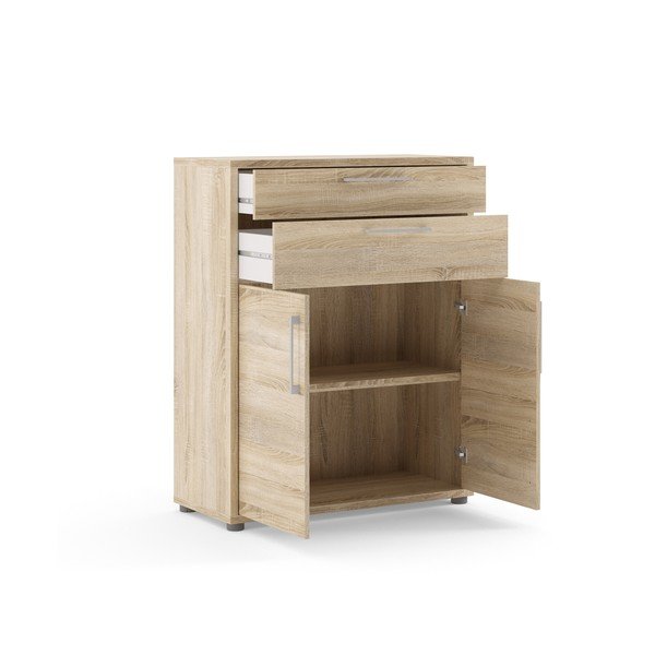 Natúr színű moduláris polcrendszer elem tölgyfa dekorral 84x105 cm Prima – Tvilum-image-1