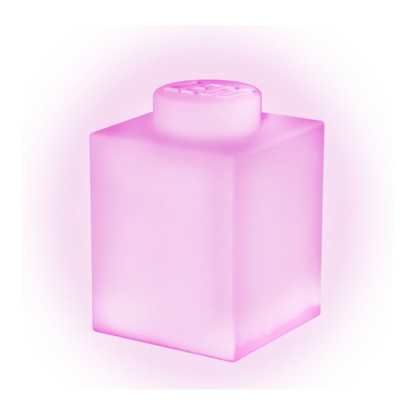 Classic Brick rózsaszín szilikon világító éjjeli lámpa - LEGO®-image-1