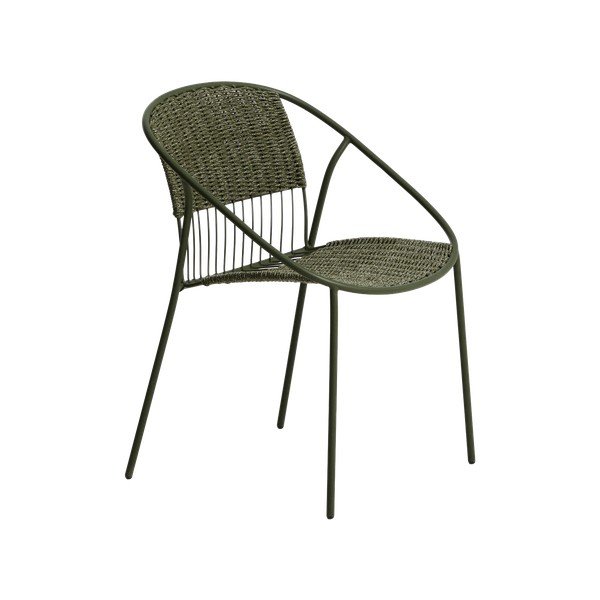 Sötétzöld kerti szék Atrani – Kave Home