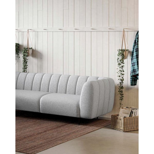 Világosszürke sarokkanapé (bal oldali-L alakú) Shel – Ghado-image-3