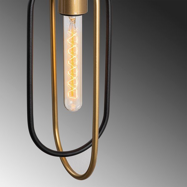 Fekete-aranyszínű fali lámpa Cerco – Opviq lights-image-4