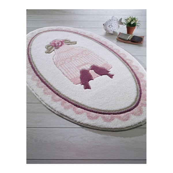 Confetti Bathmats Birdcage Pink fürdőszobai szőnyeg, 66 x 53 cm