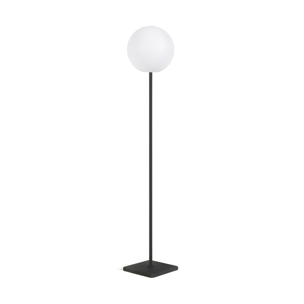 Fehér-fekete LED állólámpa távirányítóval (magasság 120 cm) Dinesh – Kave Home