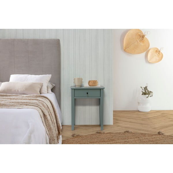 Petróleumkék borovi fenyő éjjeliszekrény Bart – Marckeric-image-1