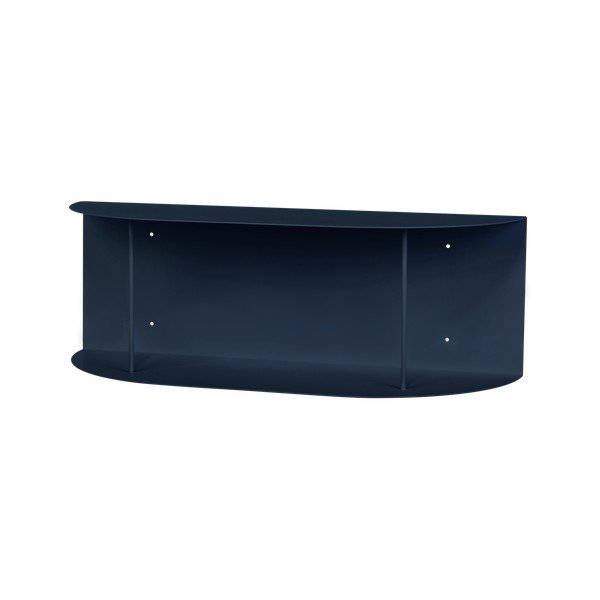 Sötétkék többszintes fém fali polc 60 cm Lina – noo.ma