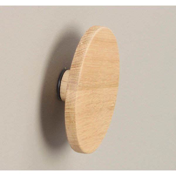 Natúr színű fali tölgyfa akasztó Milford – Rowico-image-2