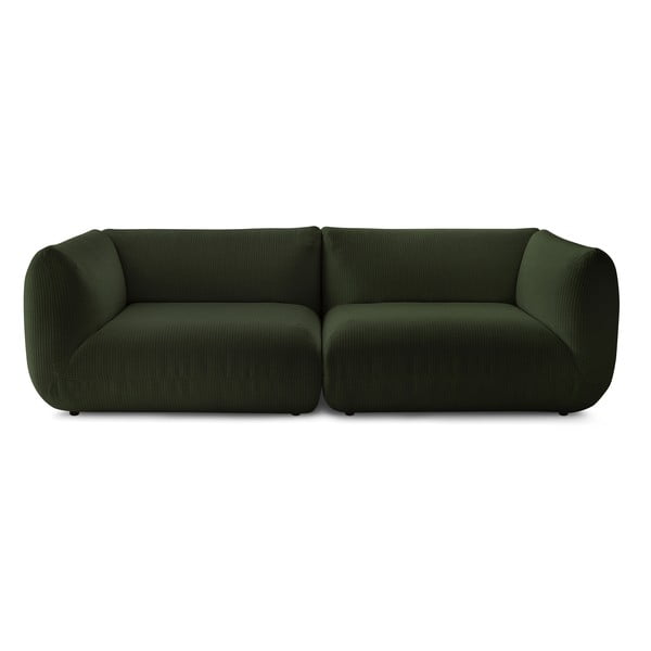 Zöld kordbársony kanapé 260 cm Lecomte – Bobochic Paris