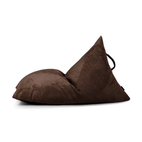 Sötétbarna kordbársony gyerek babzsákfotel Razzy – SLOWDOWN