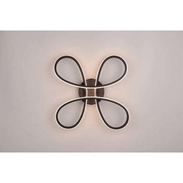 Fekete LED mennyezeti lámpa 40x40 cm Fly – Trio-image-2