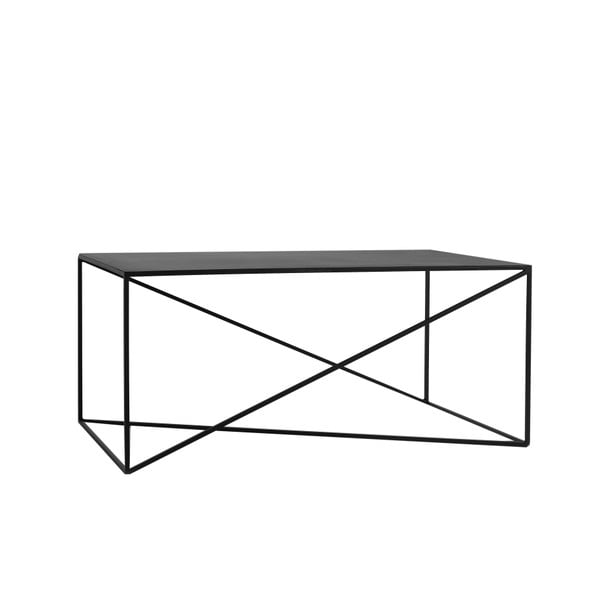 Memo fekete dohányzóasztal, szélesség 100 cm - Custom From