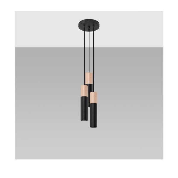 Fekete függőlámpa ø 6 cm Paul – Sollux-image-3