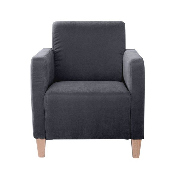 Milla Velor antracit szürke fotel - Max Winzer-image-1