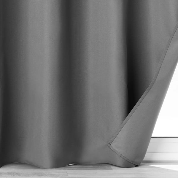Antracitszürke mikroszálas sötétítő függöny 140x260 cm Obscure – douceur d'intérieur-image-2