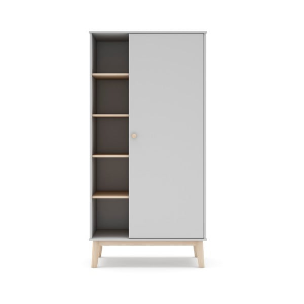 Fehér gyerek ruhásszekrény 90x181 cm Esteban – Marckeric-image-3