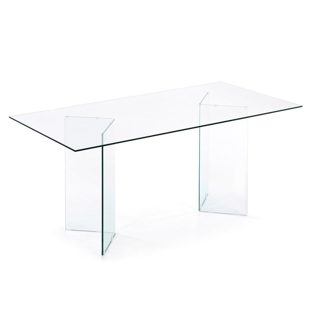 Üveg étkezőasztal 90x180 cm Burano  Kave Home