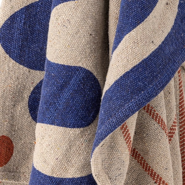 Kék takaró 130x160 cm Eviaya – Bloomingville-image-4