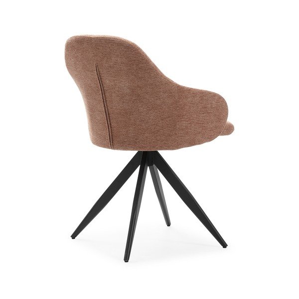 Világosbarna kárpitozott karfás étkezőfotel szett 2 db-os Tamara – Marckeric-image-4