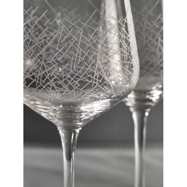 Frost 6 db piros üveg borospohár, 450 ml - Crystalex-image-3