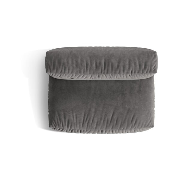 Szürke bársony kanapé modul (középső rész) Martina – Micadoni -image-3