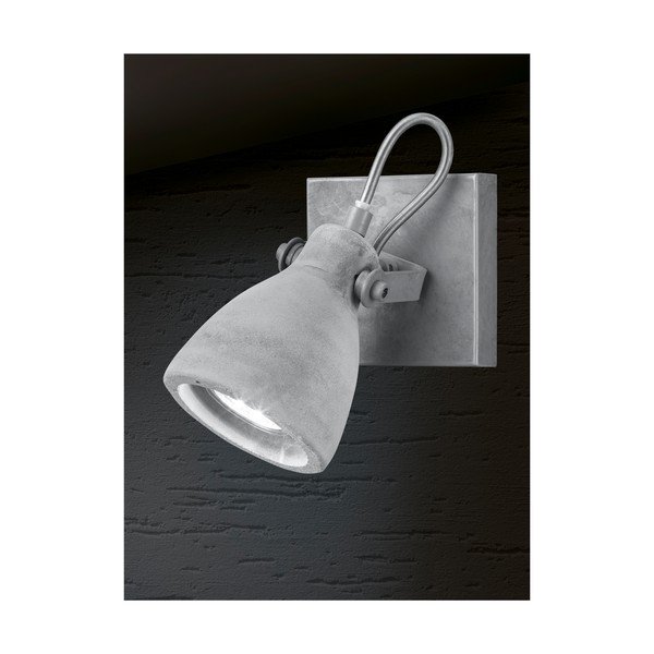 Concrete szürke fali lámpa, hossz 10 cm - Trio-image-1