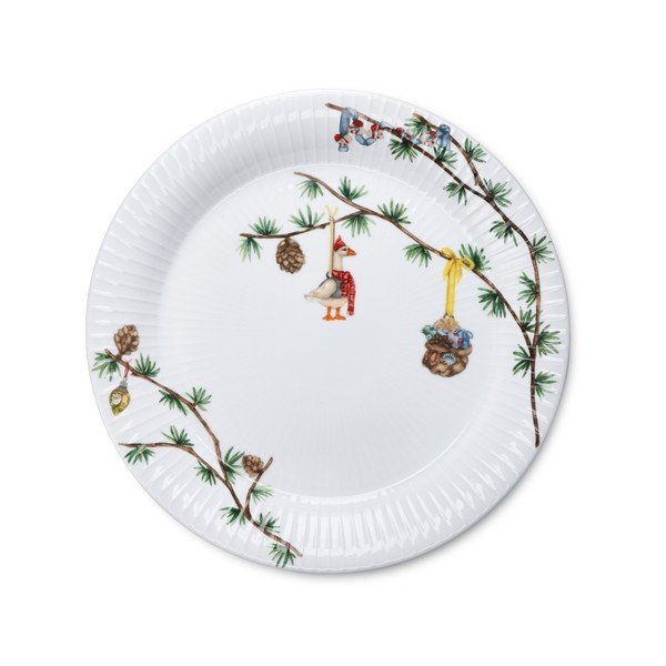 Fehér porcelán tányér karácsonyi mintával ø 27 cm Hammershøi Christmas – Kähler Design