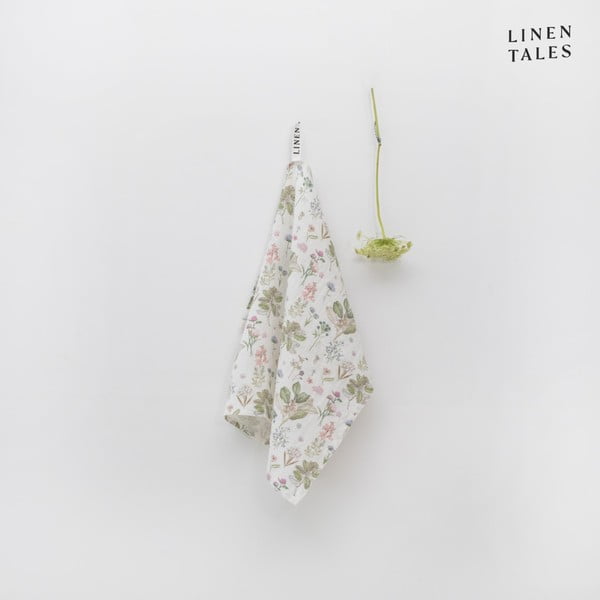 Len konyharuha 45x65 cm White Botany – Linen Tales
