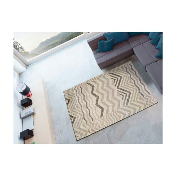 Belga Zig Zag szürke viszkóz szőnyeg, 70 x 110 cm - Universal-image-2