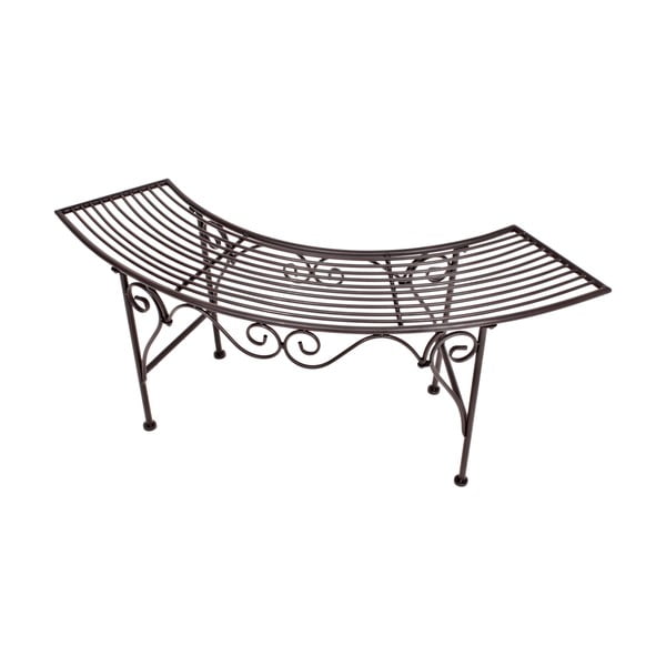 Fekete-sötétbarna fém kerti pad Fuego – Garden Pleasure-image-2