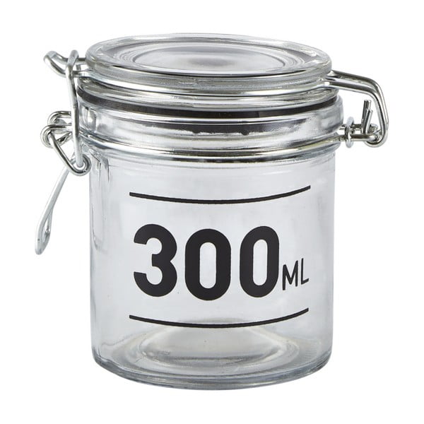 Jar üvegedény fedéllel, 300 ml - KJ Collection