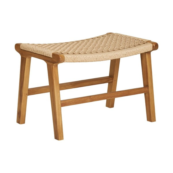 Natúr színű szőtt fotel lábtartóval Derby – House Nordic-image-3