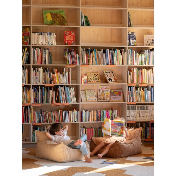 Barna kordbársony gyerek babzsákfotel Chair – Wigiwama-image-3