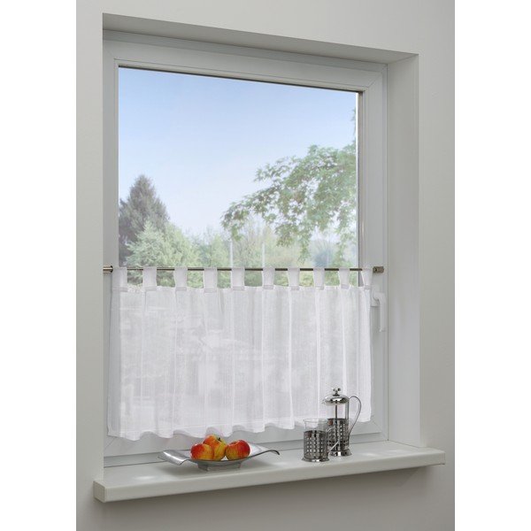 Fehér átlátszó függöny 48x140 cm - Gardinia-image-2