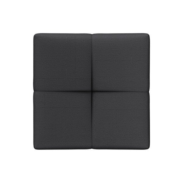 Fekete kanapé modul Rome - Cosmopolitan Design-image-3