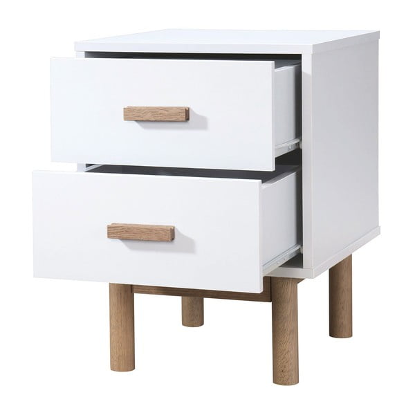 Fehér éjjeliszekrény Melanie – Støraa-image-3