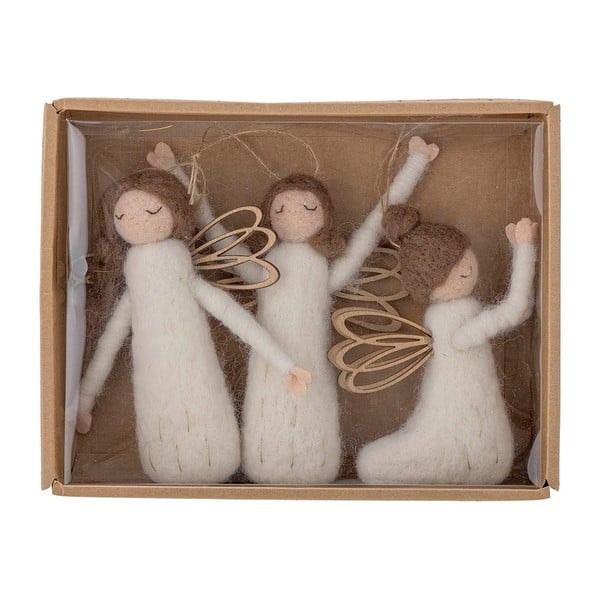 Gyapjú karácsonyfadísz készlet 3 db-os, 13 cm Pavla – Bloomingville-image-3