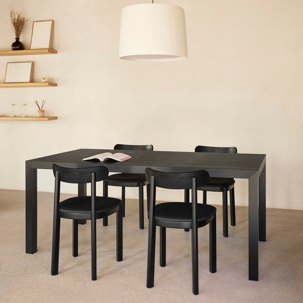 Étkezőasztal tölgyfa asztallappal 75x180 cm Alma – Teulat-image-1