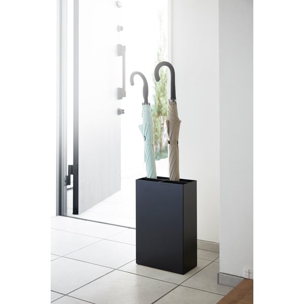 Smart fekete fém esernyőtartó - Yamazaki-image-3