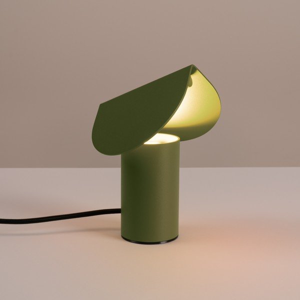 Khaki alumínium LED asztali lámpa (magasság 15 cm) BISCUIT – Thoro-image-1