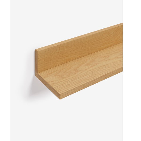 Természetes színű polc tölgyfa dekorral Abilen - Kave Home-image-3