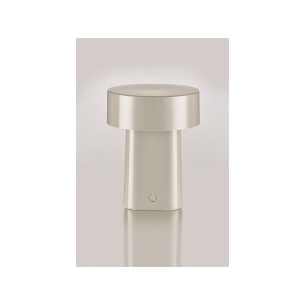 Szürkésbézs műanyag LED asztali lámpa (magasság 18 cm) Oblong – Zone-image-4