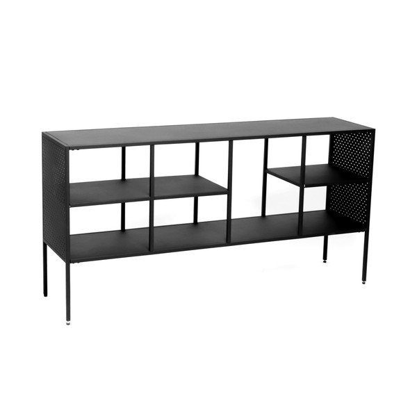 Brooks fekete fém polc, szélesség 140 cm - Canett-image-2